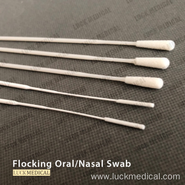 Disposable Virus collection Flocked Oral Nasal Swab